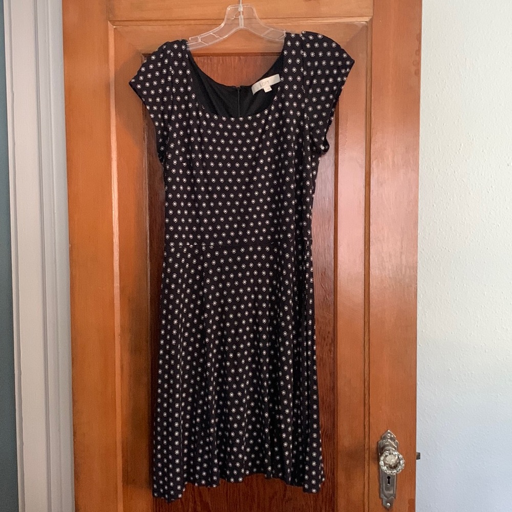 LOFT Capped Sleeve Dress